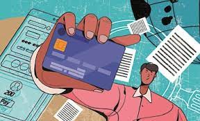 Gen Z using digital wallets and budgeting apps alongside credit cards, contrasted with traditional millennial credit use.